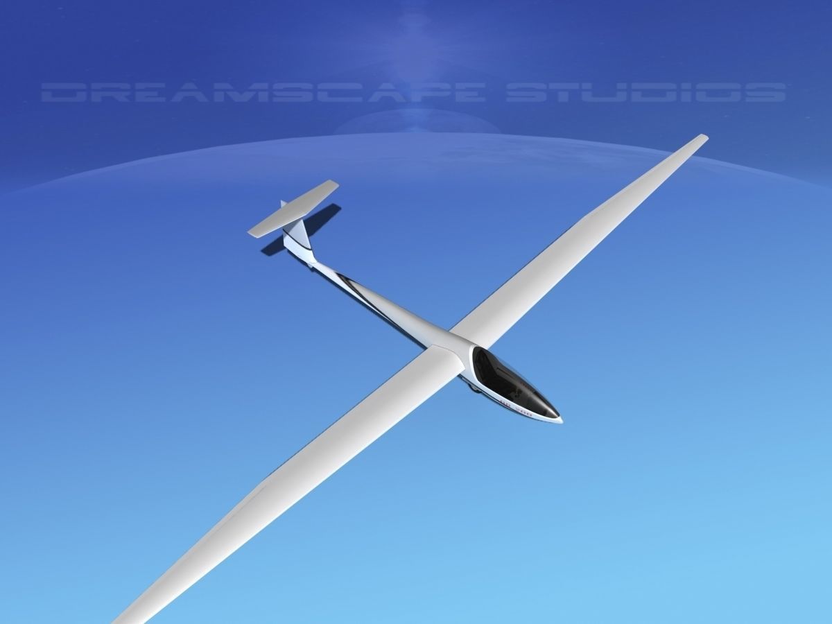 Glaser Dirks DG-200 15-metre Sailplane V07 3D model_9