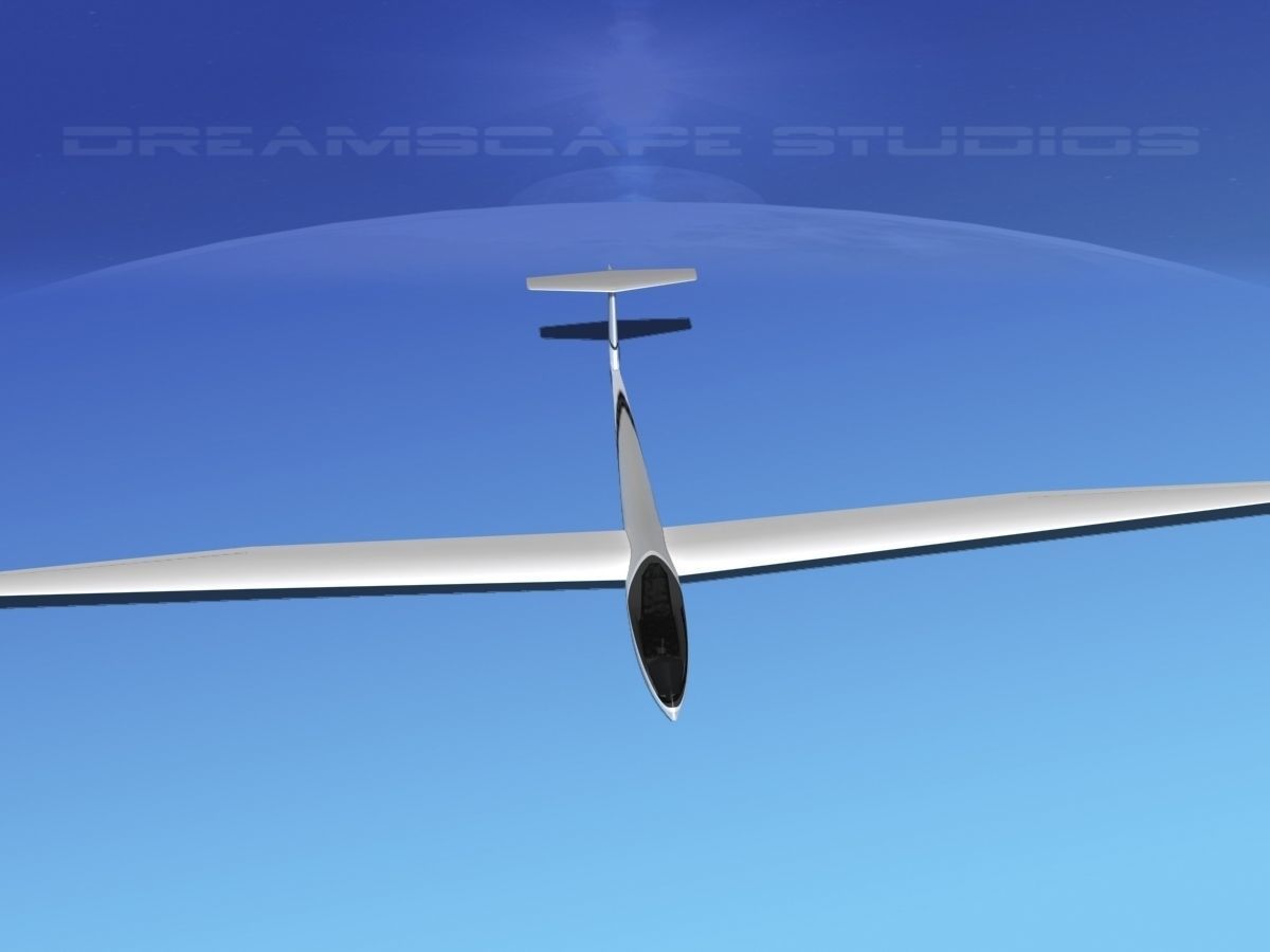 Glaser Dirks DG-200 15-metre Sailplane V07 3D model_8
