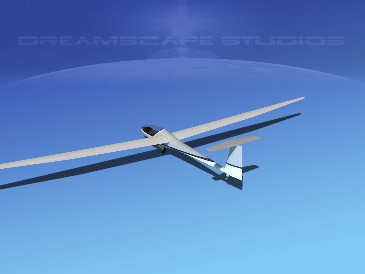 Glaser Dirks DG-200 15-metre Sailplane V07 3D model_4