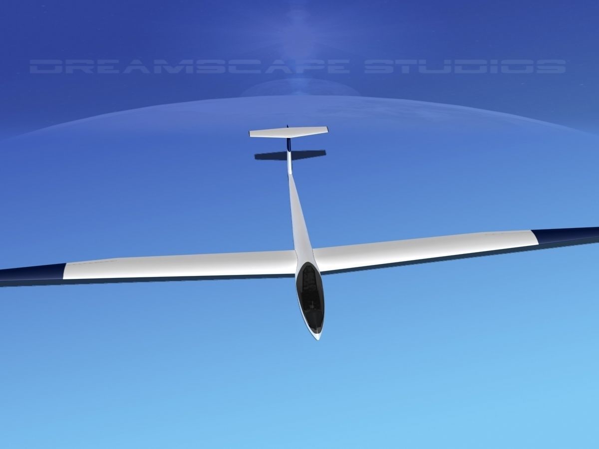 Glaser Dirks DG-200 15-metre Sailplane V08 3D model_8