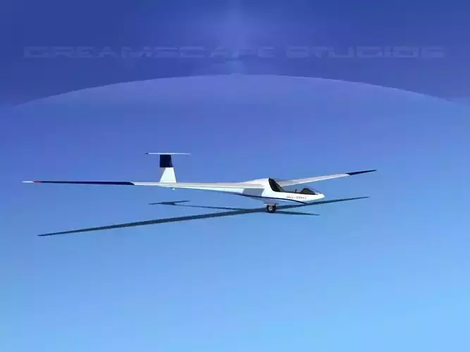 Glaser Dirks DG-200 15-metre Sailplane V08 3D model