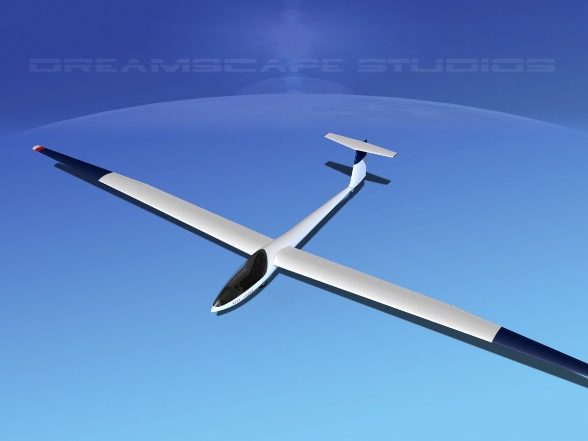 Glaser Dirks DG-200 15-metre Sailplane V08 3D model_7