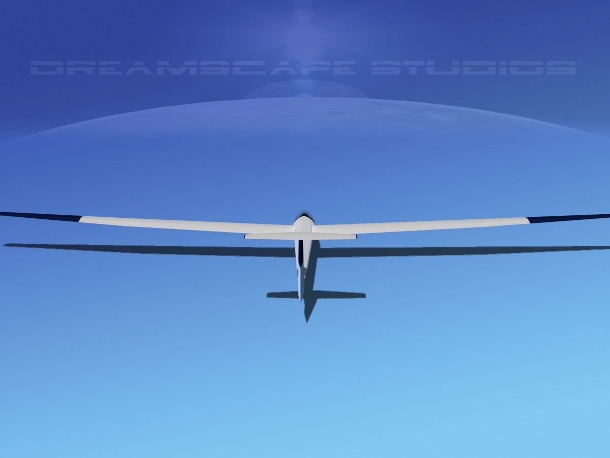 Glaser Dirks DG-200 15-metre Sailplane V08 3D model_3