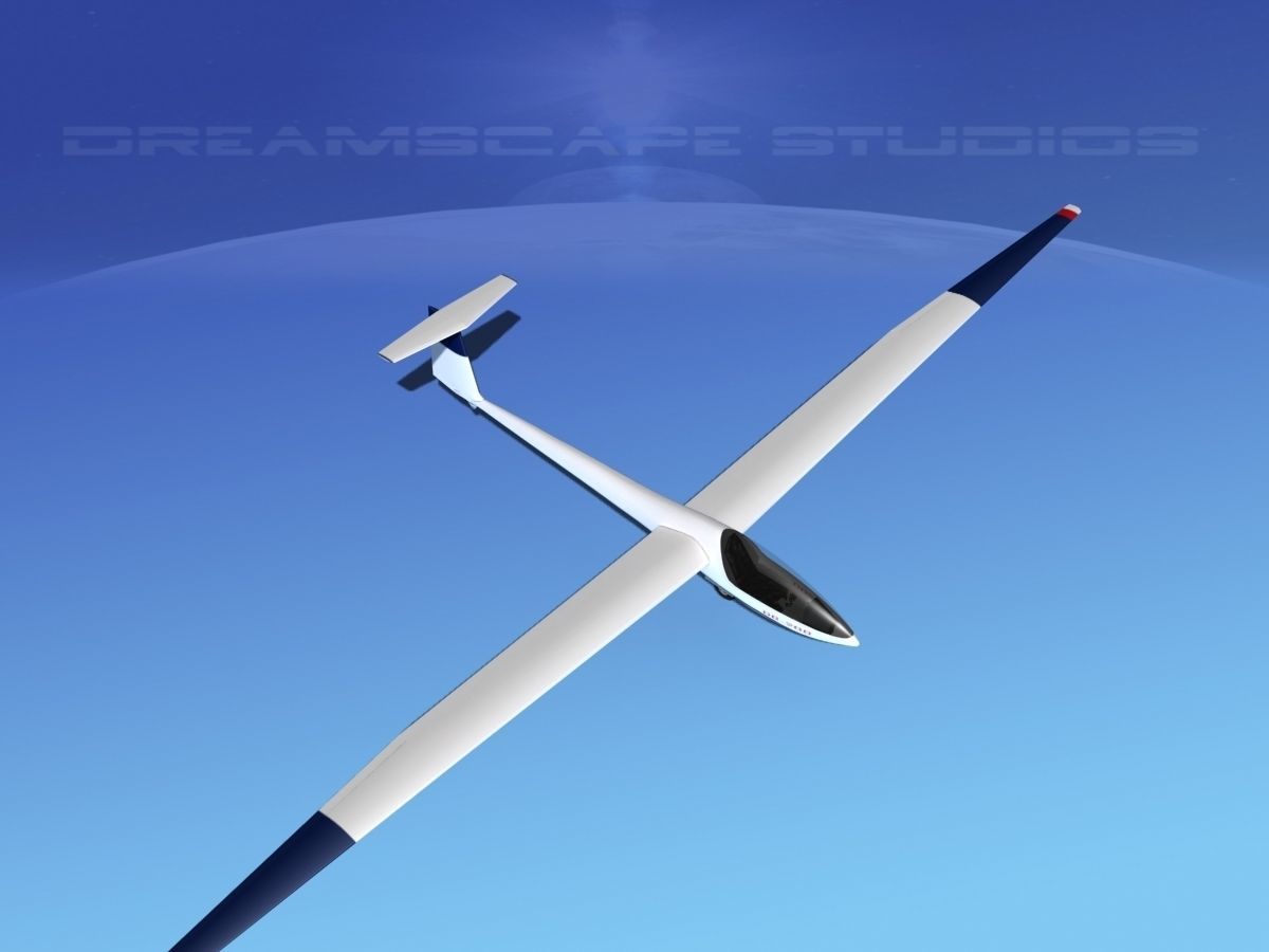 Glaser Dirks DG-200 15-metre Sailplane V08 3D model_9