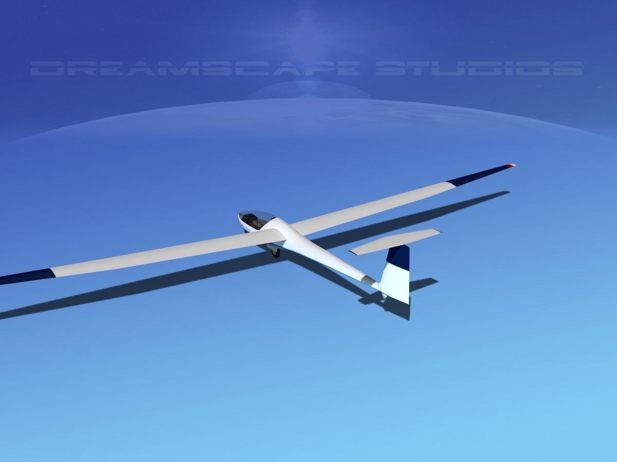 Glaser Dirks DG-200 15-metre Sailplane V08 3D model_4
