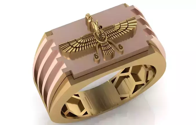 Luxury 3 piece men ring