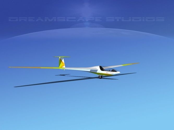 Glaser Dirks DG-200 15-metre Sailplane V10 3D model