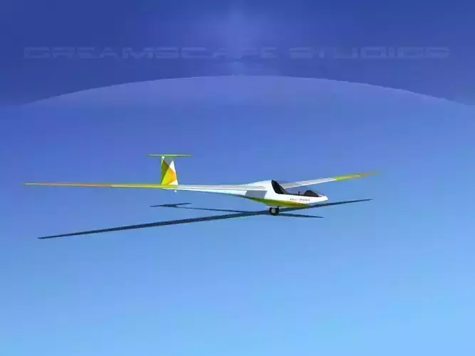 Glaser Dirks DG-200 15-metre Sailplane V10 3D model