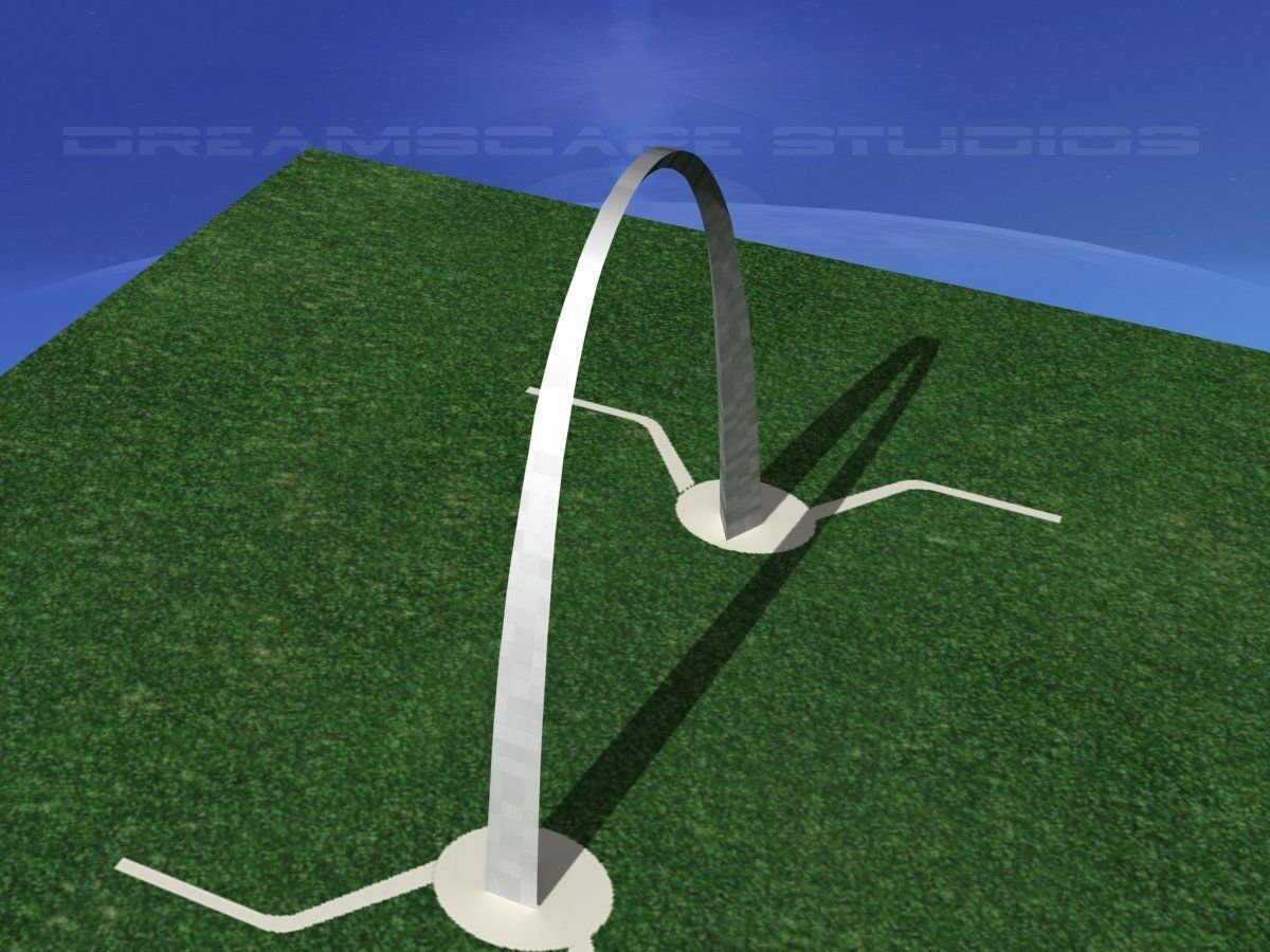 Gateway Arch  Low-poly 3D model_8
