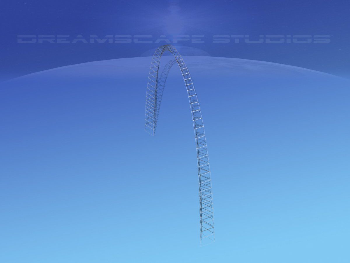 Gateway Arch  Low-poly 3D model_15