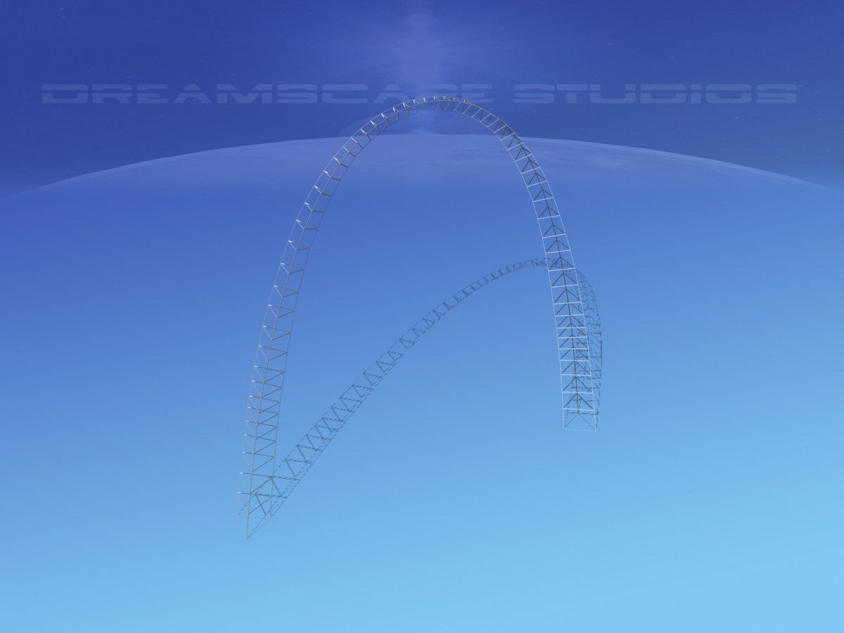 Gateway Arch  Low-poly 3D model_14