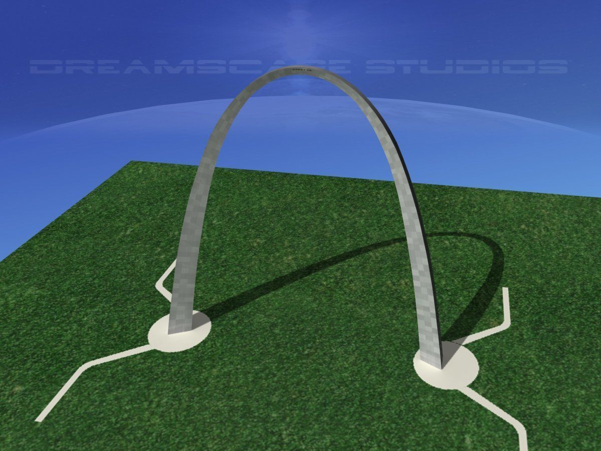 Gateway Arch  Low-poly 3D model_6