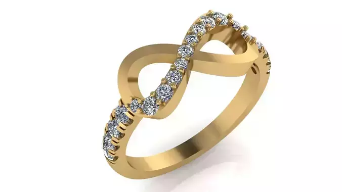 Micro Prong Setting Infinity Ring