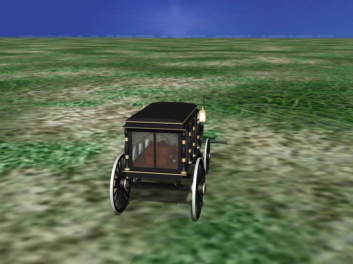 Horse Drawn Hearse 3D model_6