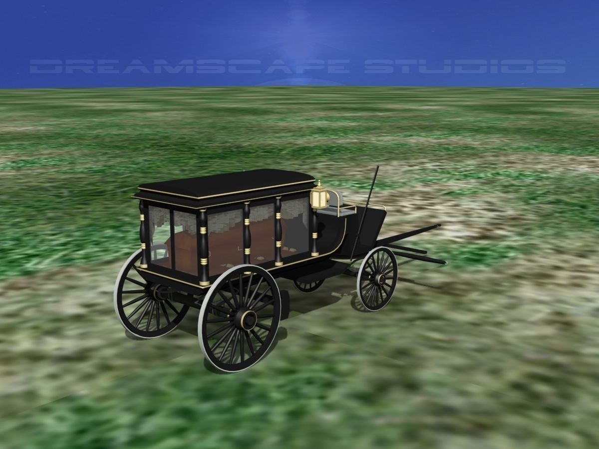 Horse Drawn Hearse 3D model_5