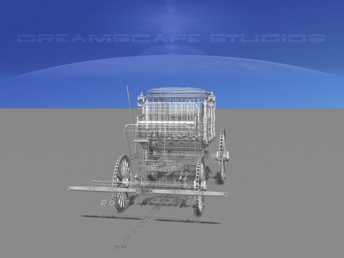 Horse Drawn Hearse 3D model_12