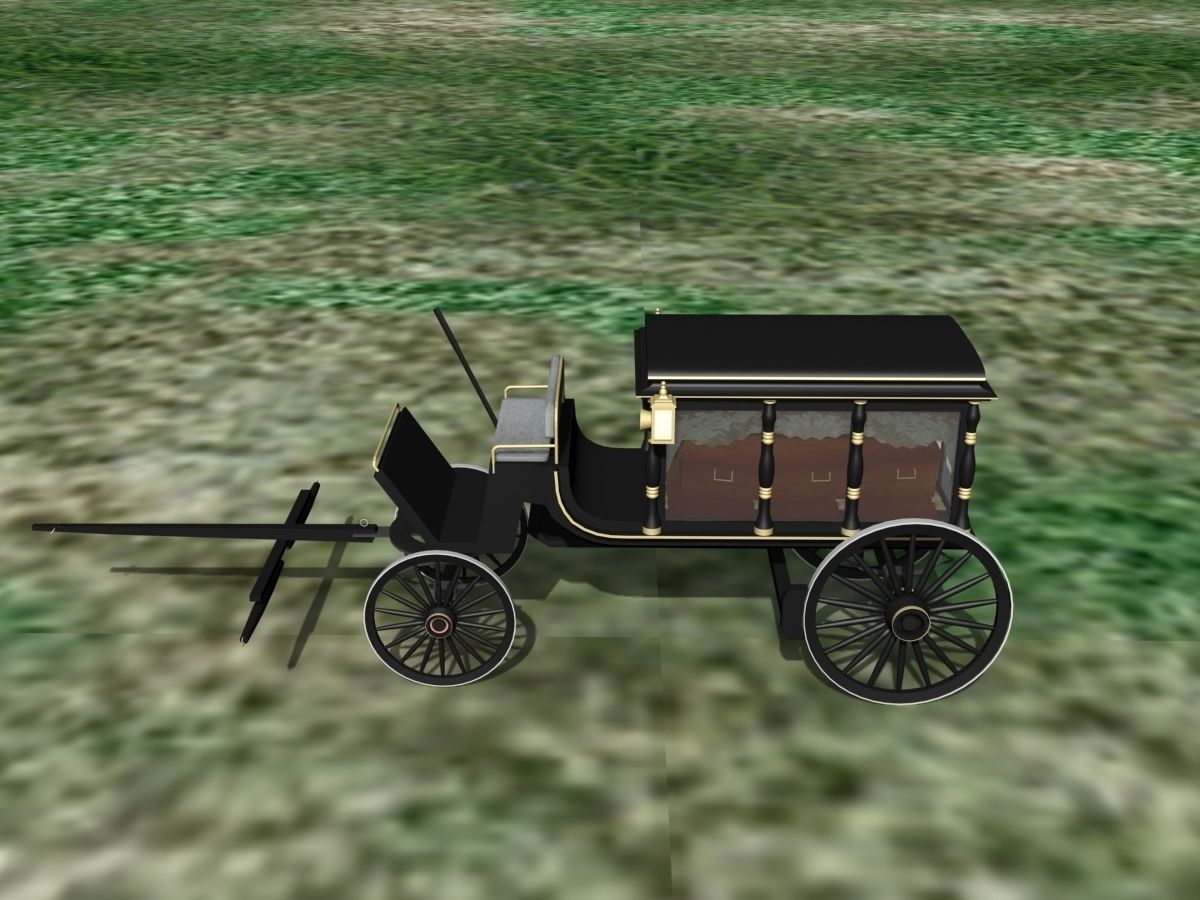 Horse Drawn Hearse 3D model_8