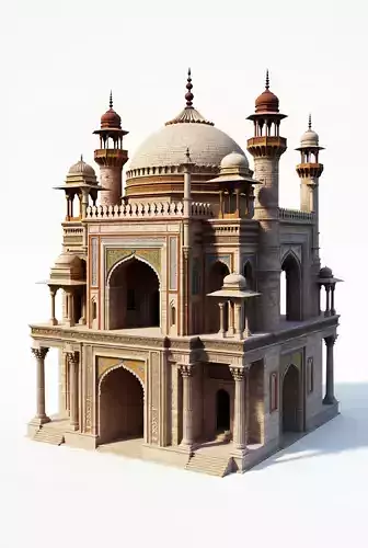 Islamic Mosque Architecture Religious 3D Model