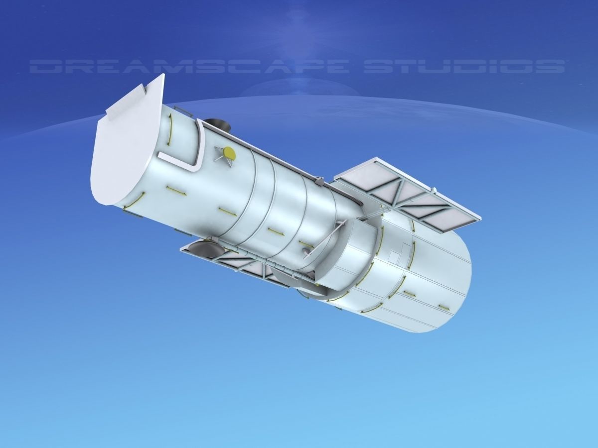 Hubble Space Based Telescope 3D model_10
