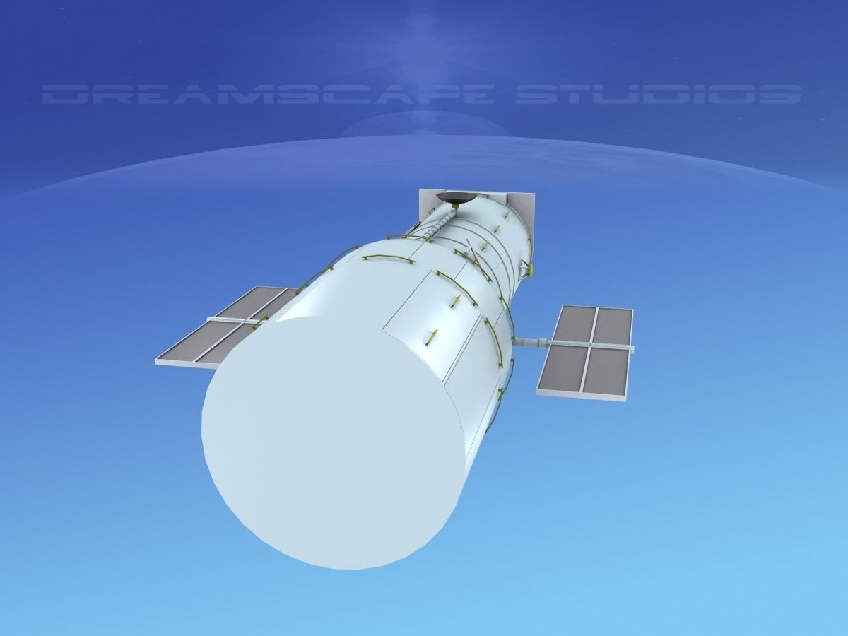 Hubble Space Based Telescope 3D model_9