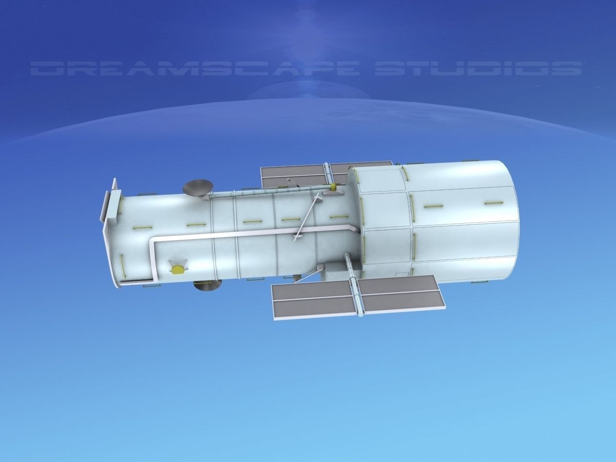 Hubble Space Based Telescope 3D model_11