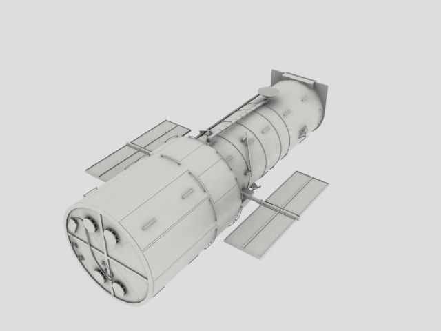 Hubble Space Based Telescope 3D model_30