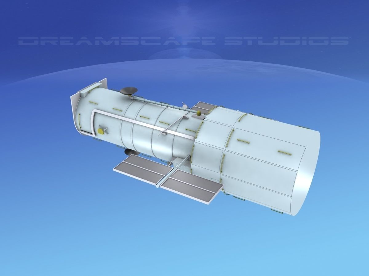 Hubble Space Based Telescope 3D model_6