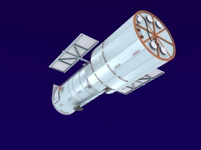 Hubble Space Based Telescope 3D model_13