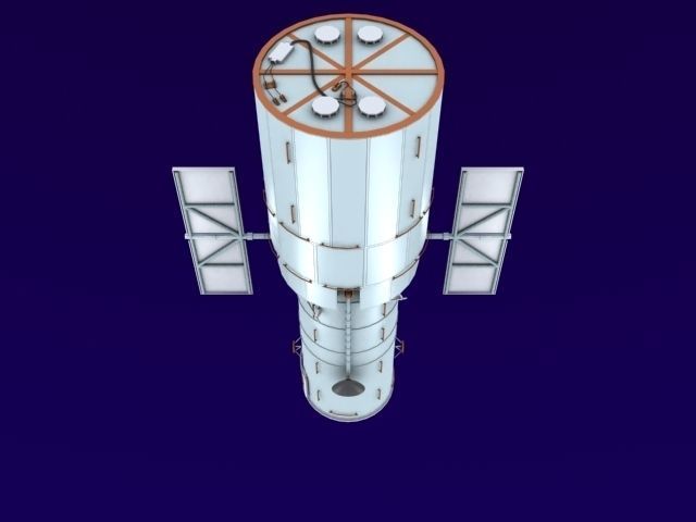 Hubble Space Based Telescope 3D model_12
