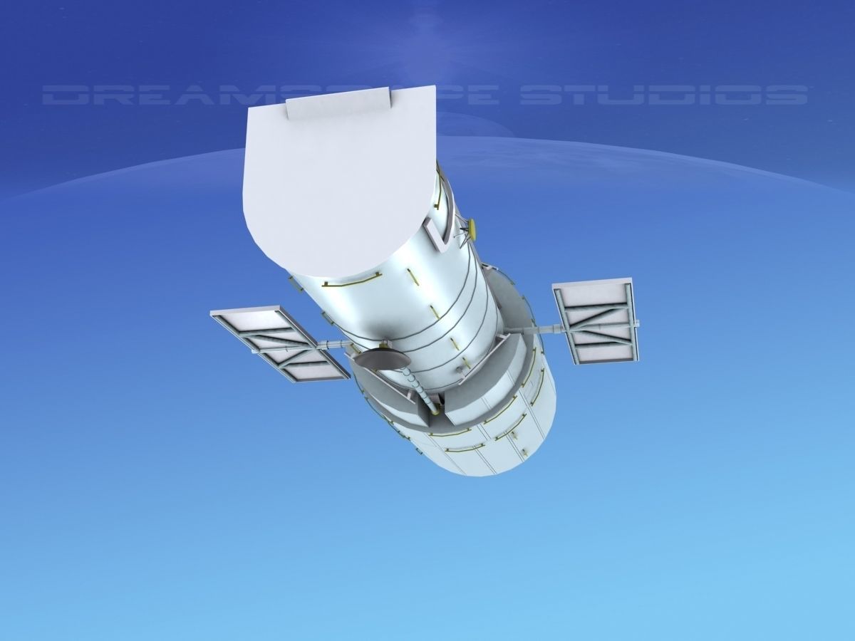 Hubble Space Based Telescope 3D model_7