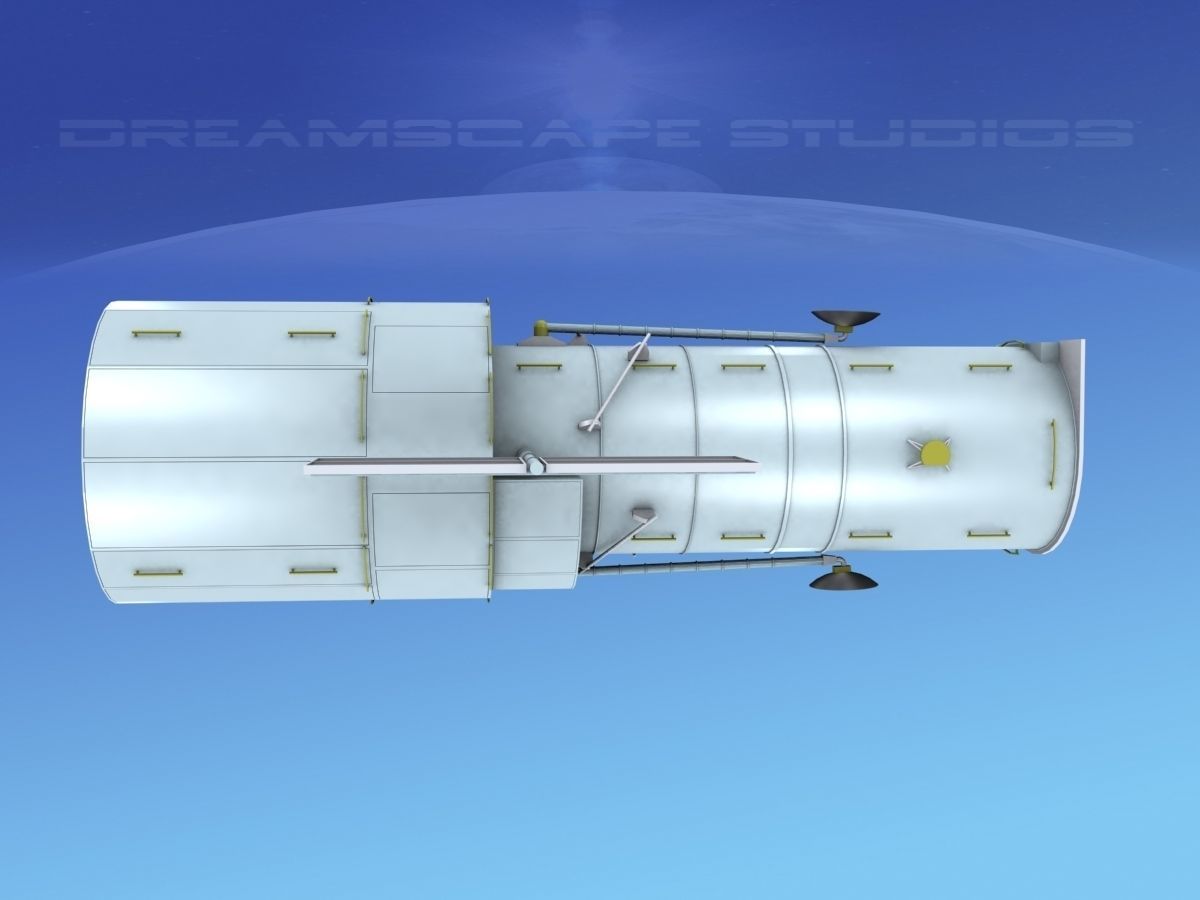 Hubble Space Based Telescope 3D model_2