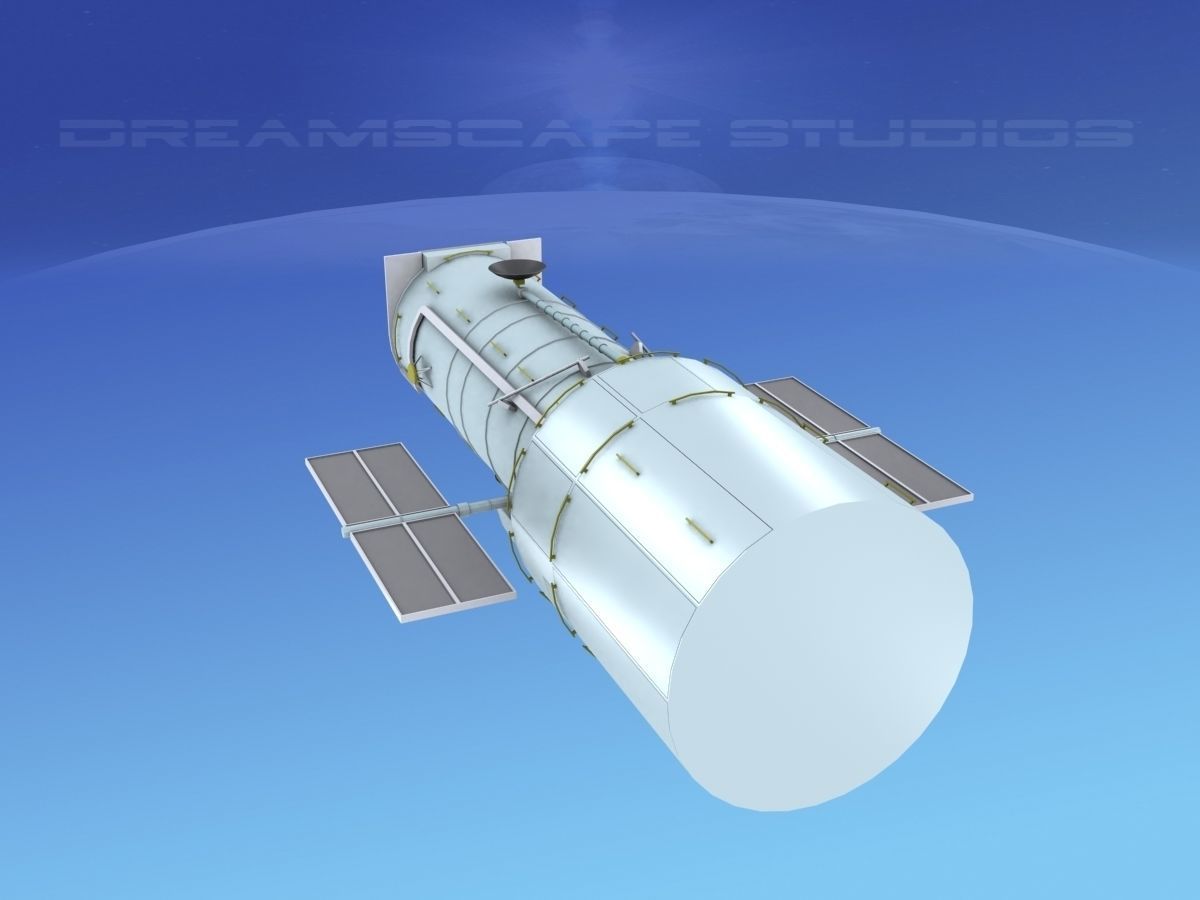 Hubble Space Based Telescope 3D model_5