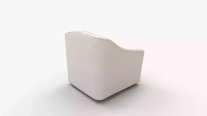 Marietta Upholstered Swivel Armchair 3D model 3