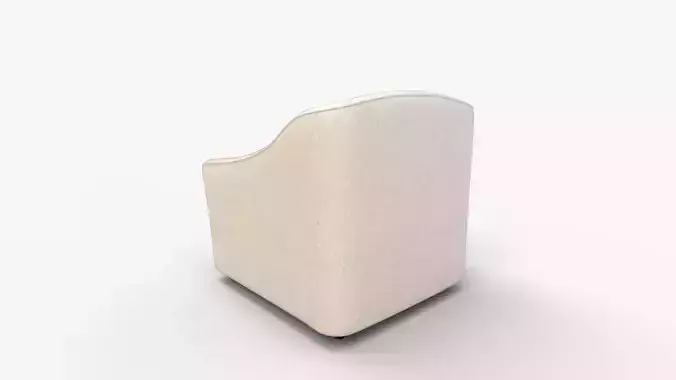 Marietta Upholstered Swivel Armchair 3D model 5