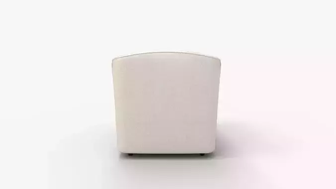Marietta Upholstered Swivel Armchair 3D model 4