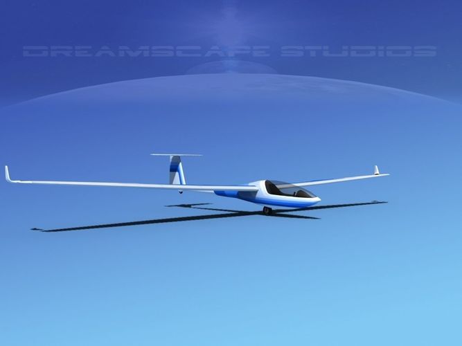 Glaser-Dirks DG-300 Glider V09 3D model