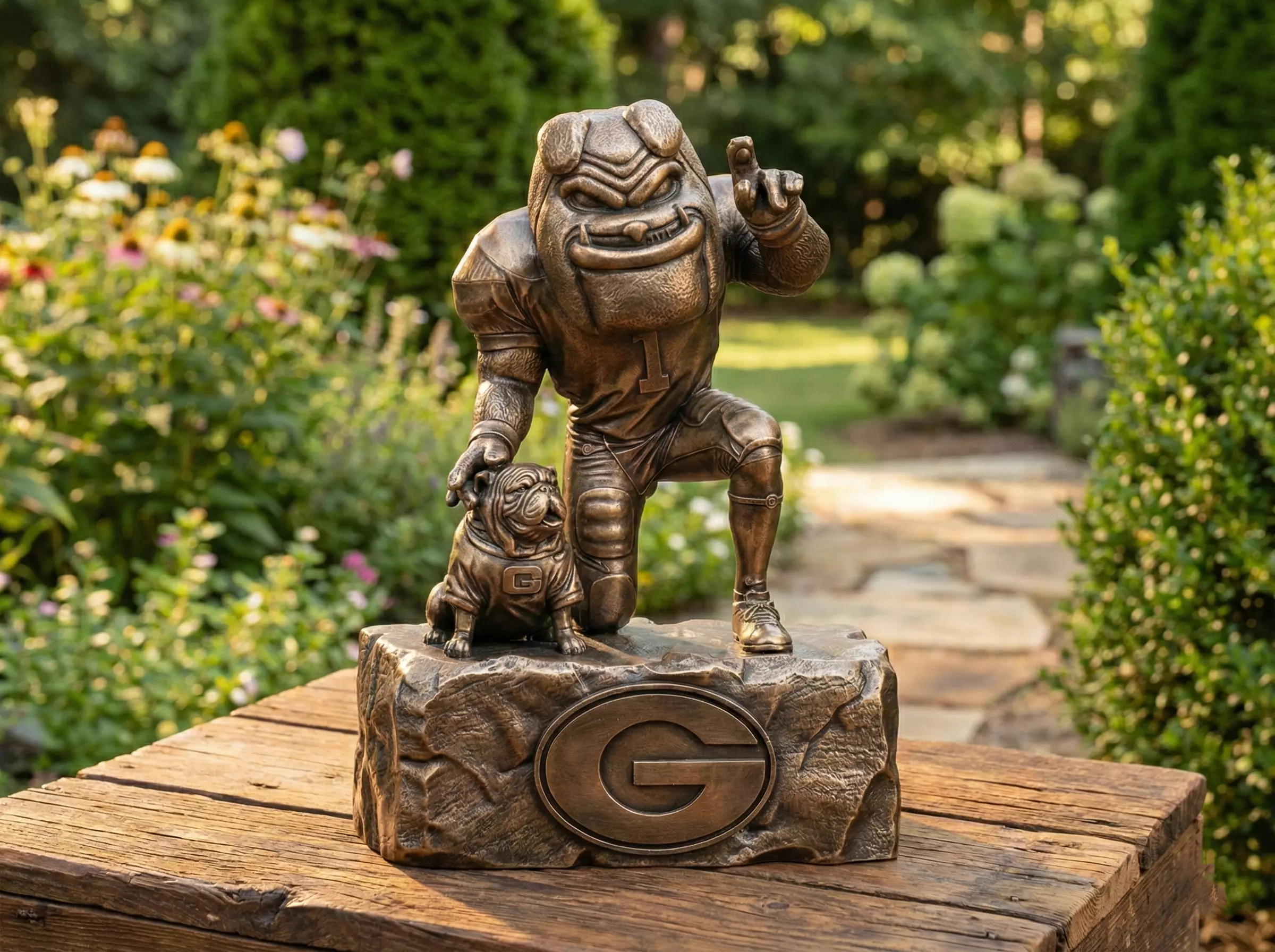 Georgia Bulldogs Mascot Statue Hairy Dawg Uga 3D print model