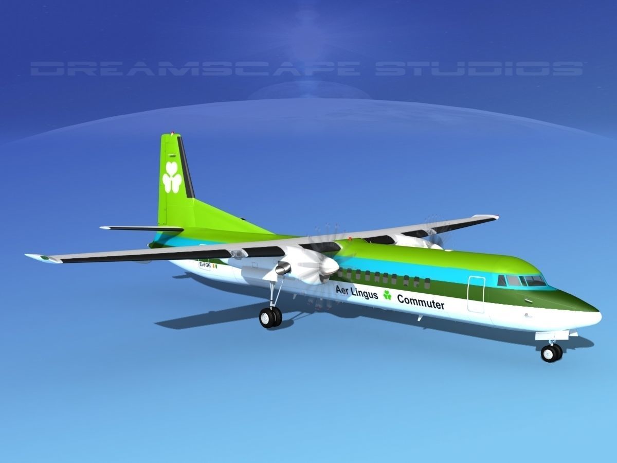 Fokker F-60 Aer Lingus 3D model_3