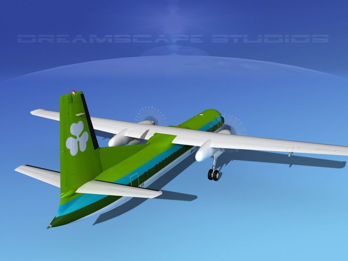 Fokker F-60 Aer Lingus 3D model_6