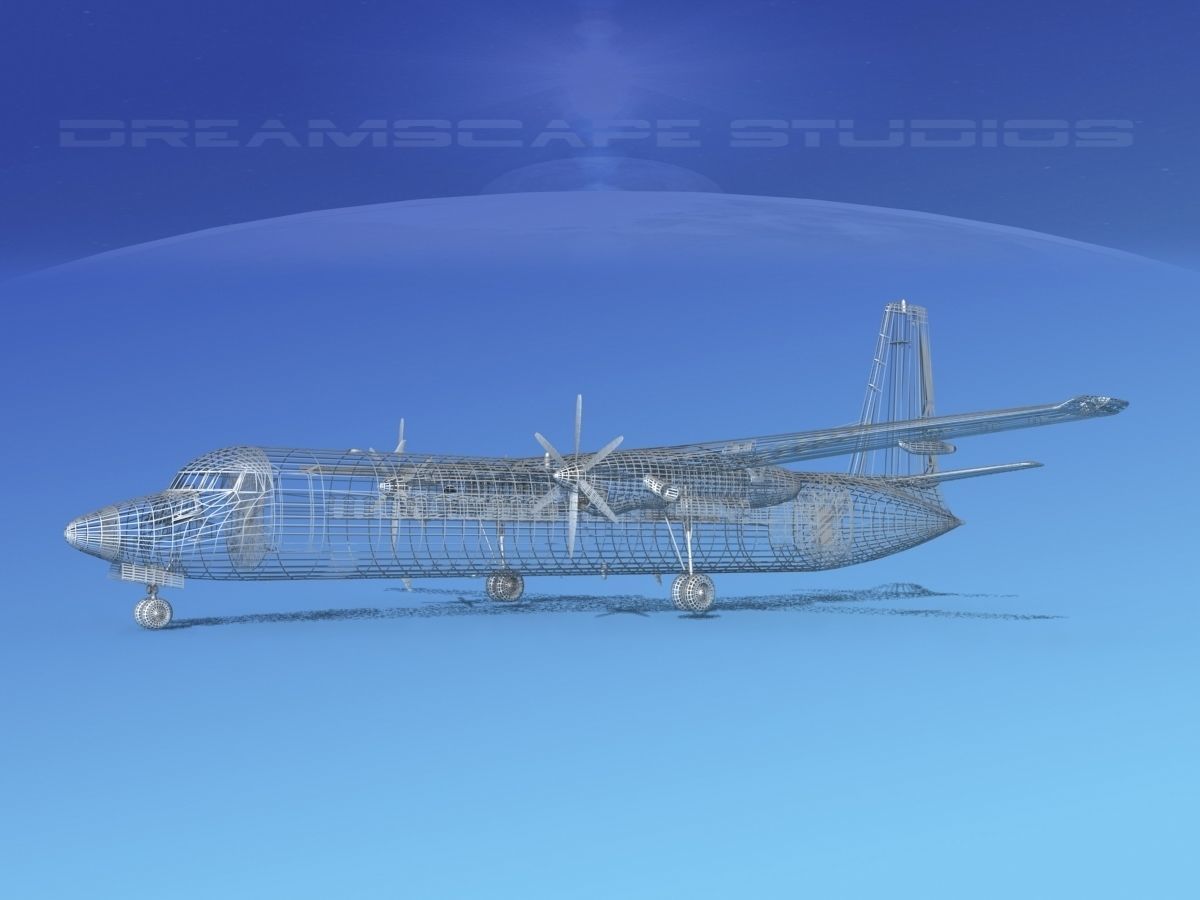 Fokker F-60 Aer Lingus 3D model_12
