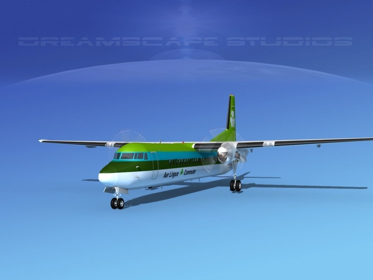 Fokker F-60 Aer Lingus 3D model_1