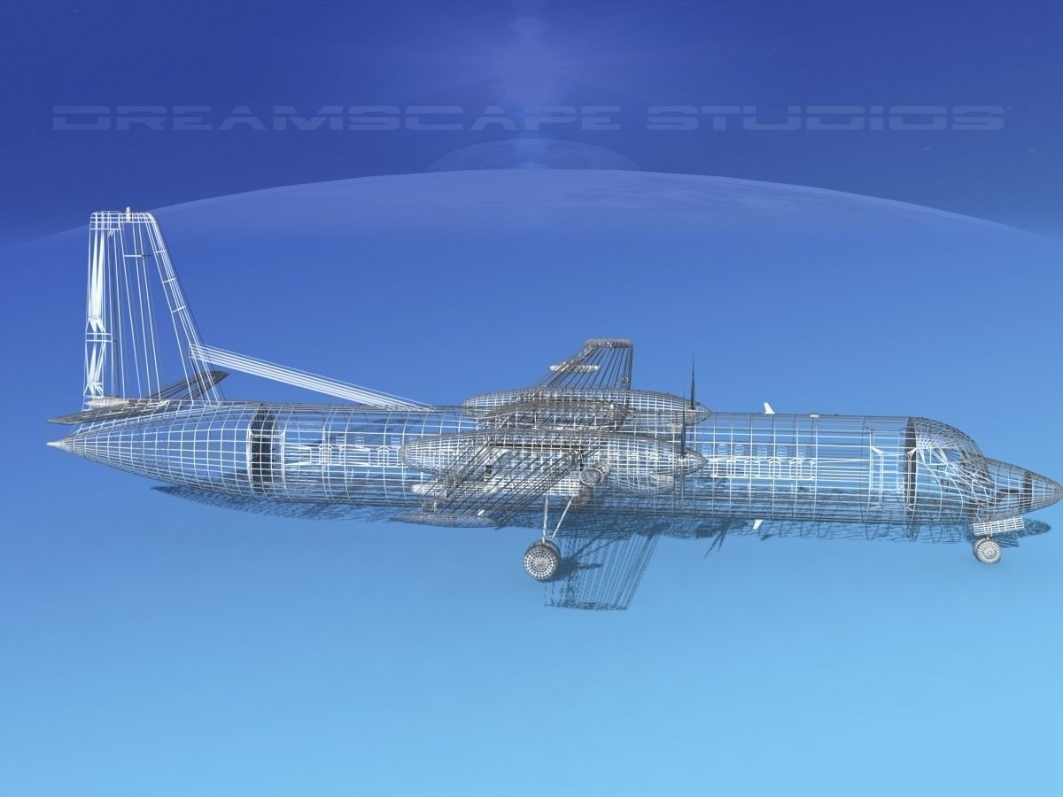 Fokker F-60 Aer Lingus 3D model_14