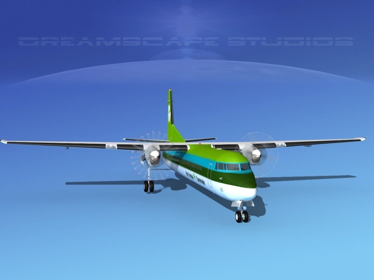 Fokker F-60 Aer Lingus 3D model_2