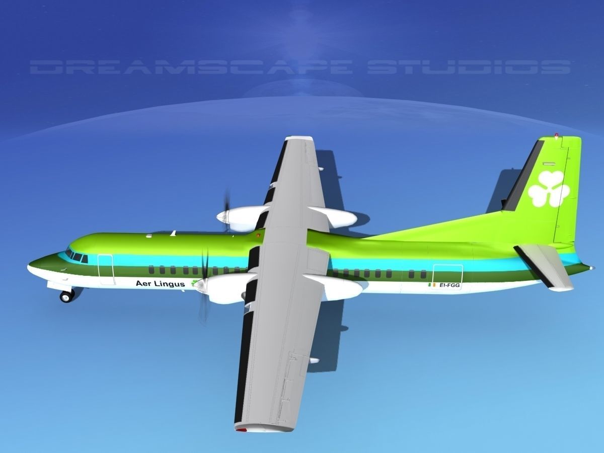 Fokker F-60 Aer Lingus 3D model_9