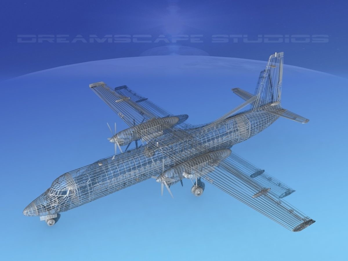 Fokker F-60 Aer Lingus 3D model_16