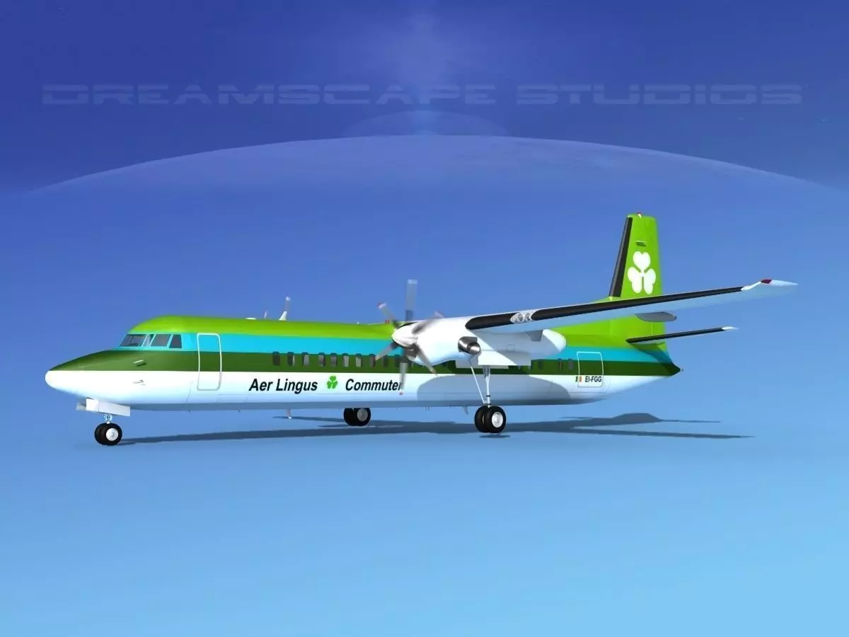 Fokker F-60 Aer Lingus 3D model_0