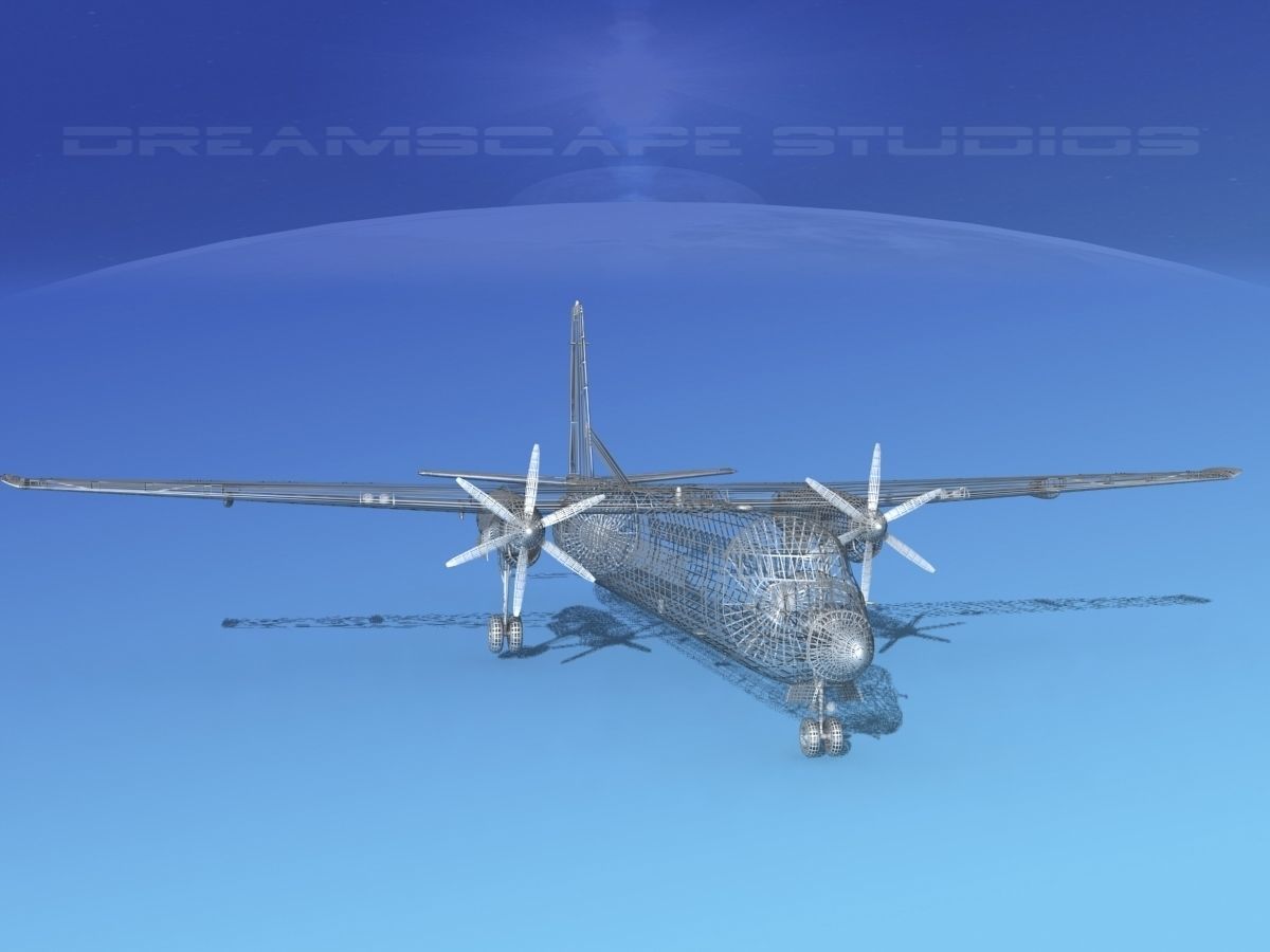 Fokker F-60 Aer Lingus 3D model_11