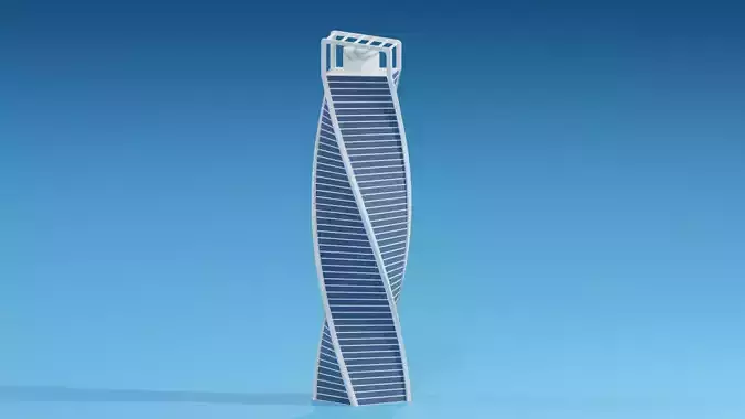 Moscow Evolution Tower Russia 3D model