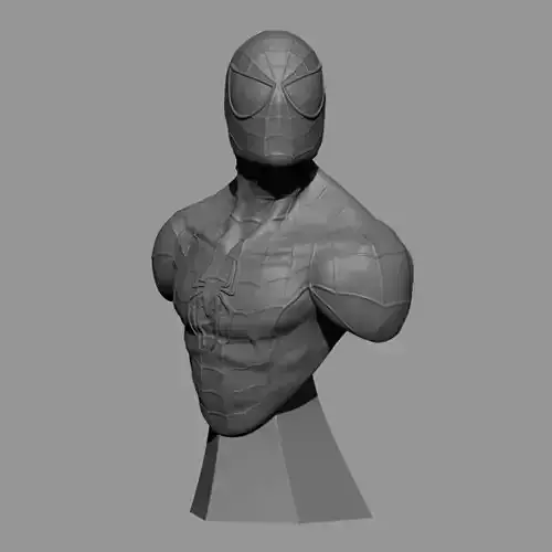 Spider-man spider man bust ready 3D print model