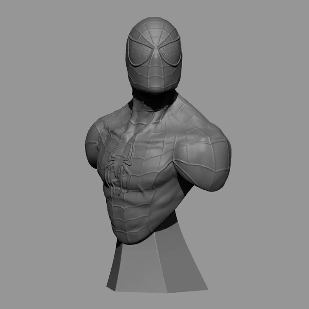 Spider-man spider man bust ready 3D print model_0